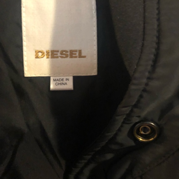 Men’s Diesel size small BLK nylon bomber jacket - Picture 4 of 4